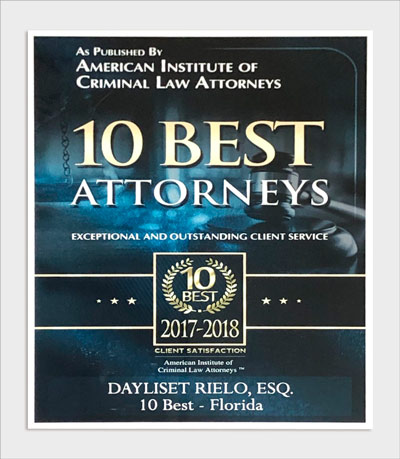 10 Best Attorneys 2018 Dayliset Rielo